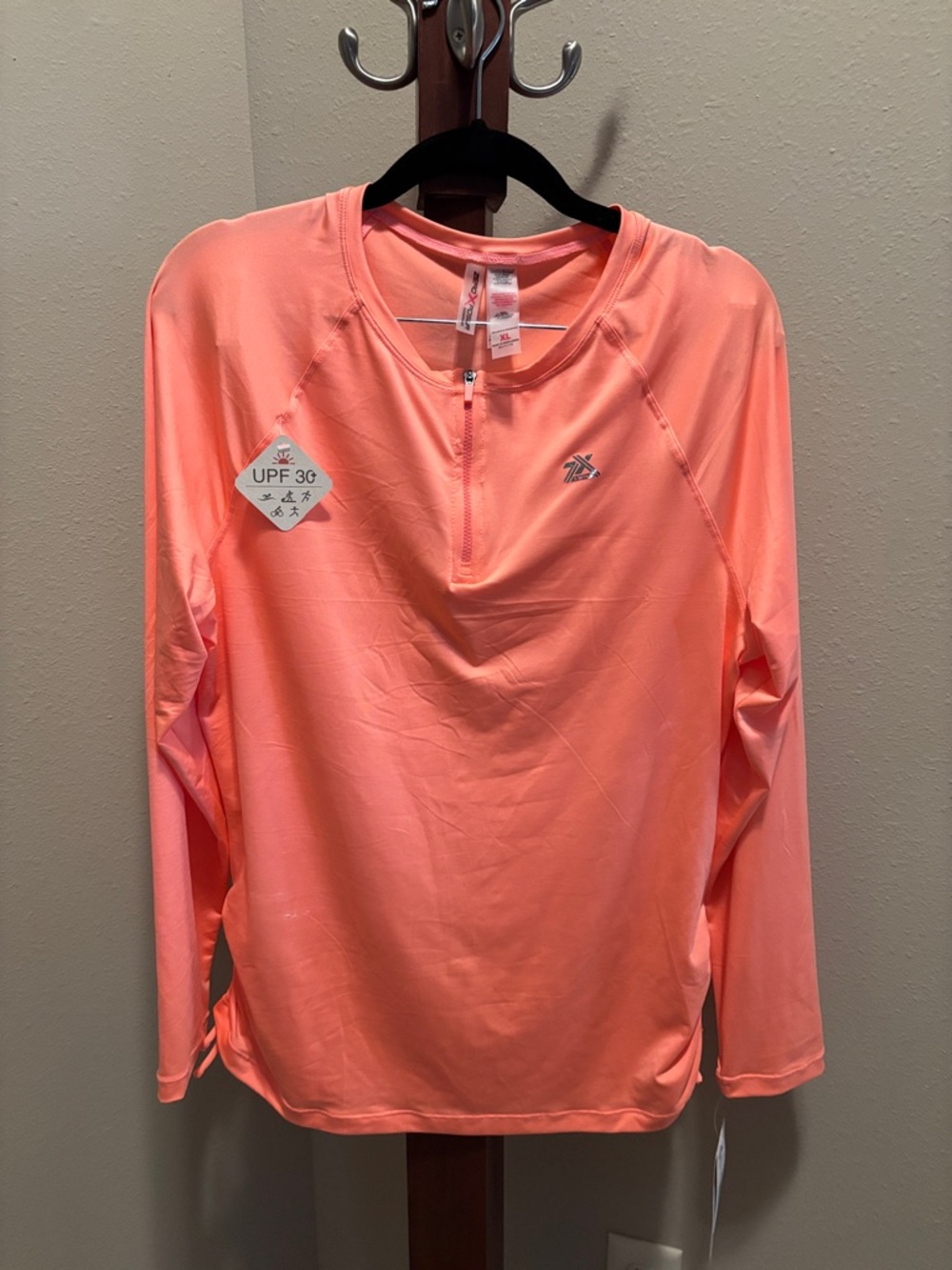 ZeroXposur Women's Long Sleeve UPF 30 Pullover - Coral